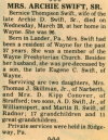 Bernice Maude Thompson-Swift - Obituary